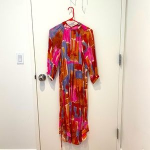 Anthropologie Multi Color Midi Dress